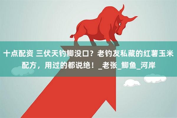 十点配资 三伏天钓鲫没口？老钓友私藏的红薯玉米配方，用过的都说绝！_老张_鲫鱼_河岸