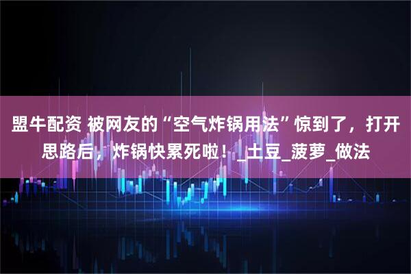 盟牛配资 被网友的“空气炸锅用法”惊到了，打开思路后，炸锅快累死啦！_土豆_菠萝_做法