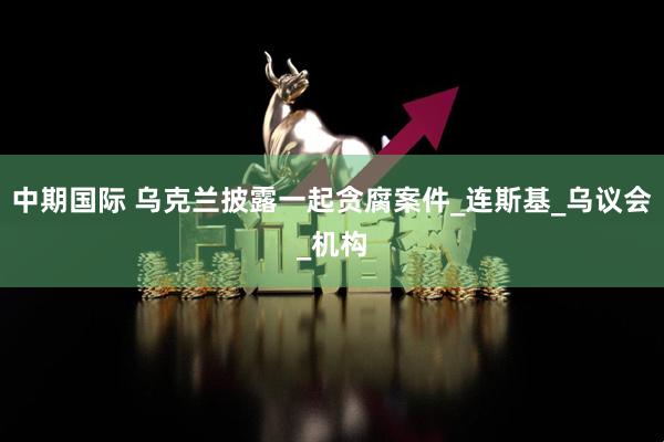 中期国际 乌克兰披露一起贪腐案件_连斯基_乌议会_机构